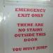 Most Dangerous Emergency Exit I've Seen (PIC)  