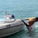 Wrong way to get off the boat [PIC]