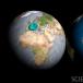 All the water and air on earth gathered into spheres 